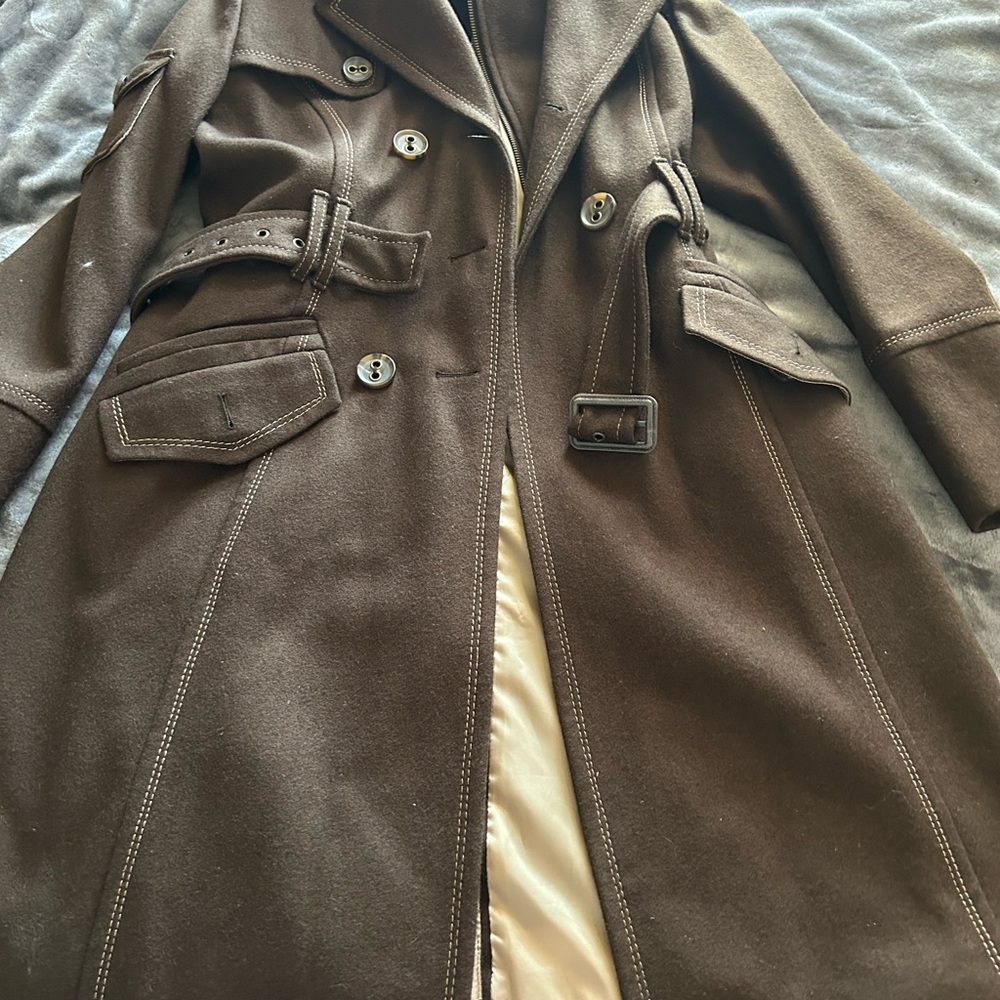 Jennifer Lopez Dark Brown Trench Coat